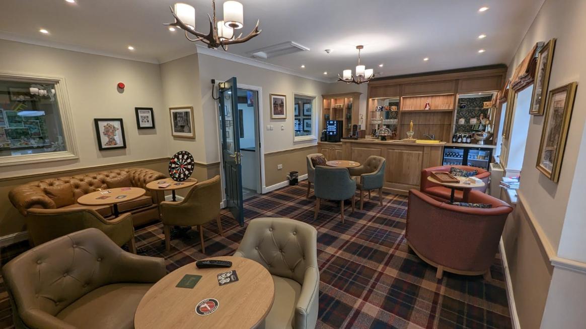 Pub area at Bowood Court Care Home